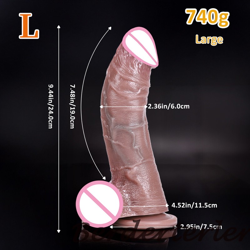 Realistic Dildo Penis Butt Plug Skin Feeling Big Penis With Suction Cup Sex Toys gallery