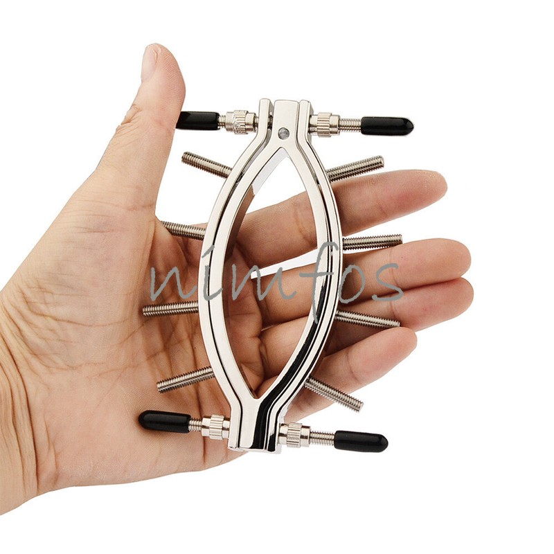 Stainless Steel Adjustable Dilator Vagina Anal Speculum Expansion Extreme