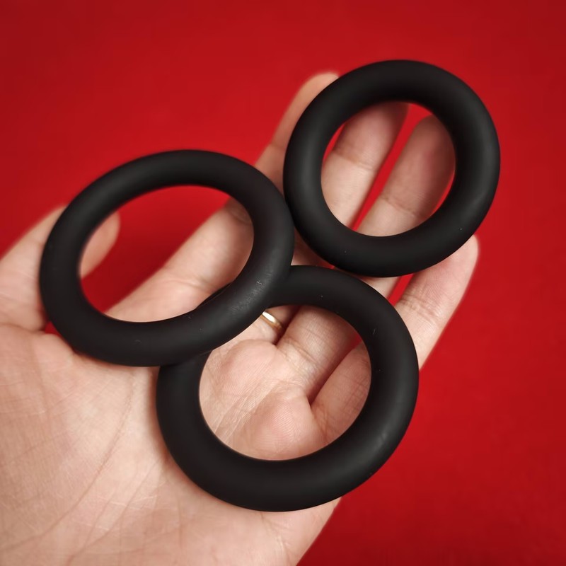 Soft Squeeze Cock Ring Ball Stretcher Male Scrotum Testicle Enhancer Last Longer gallery