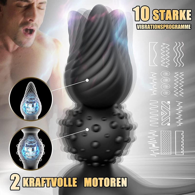 Anal Vibrator Penis Cock Ring Butt Plug Male Prostate Massager Sex Toys for Men gallery