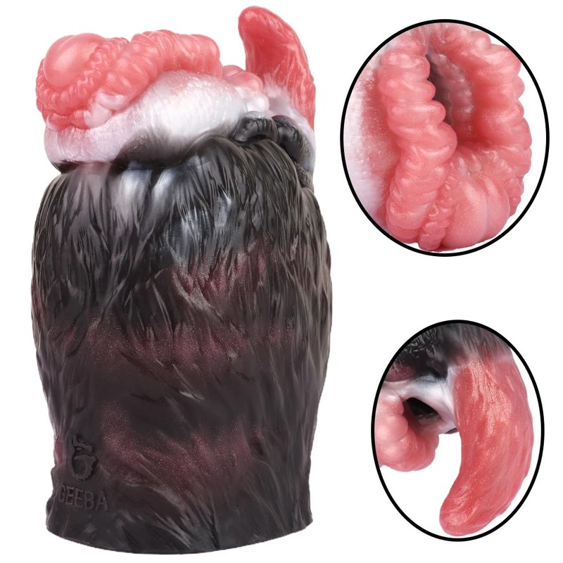 Male Masturbator Cup Dual Channel Silicone Soft Stroker Realistic Vagina Sex Toy gallery