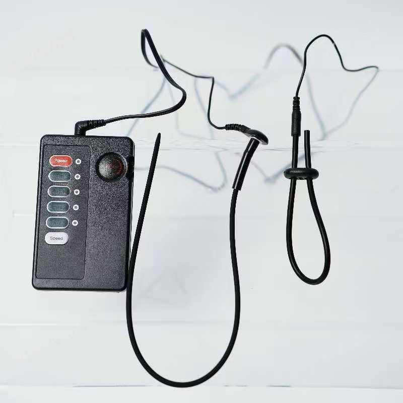 Silicone E-stim Sounding Rod Stretcher Multi-Size Power Box Electric Wire Set