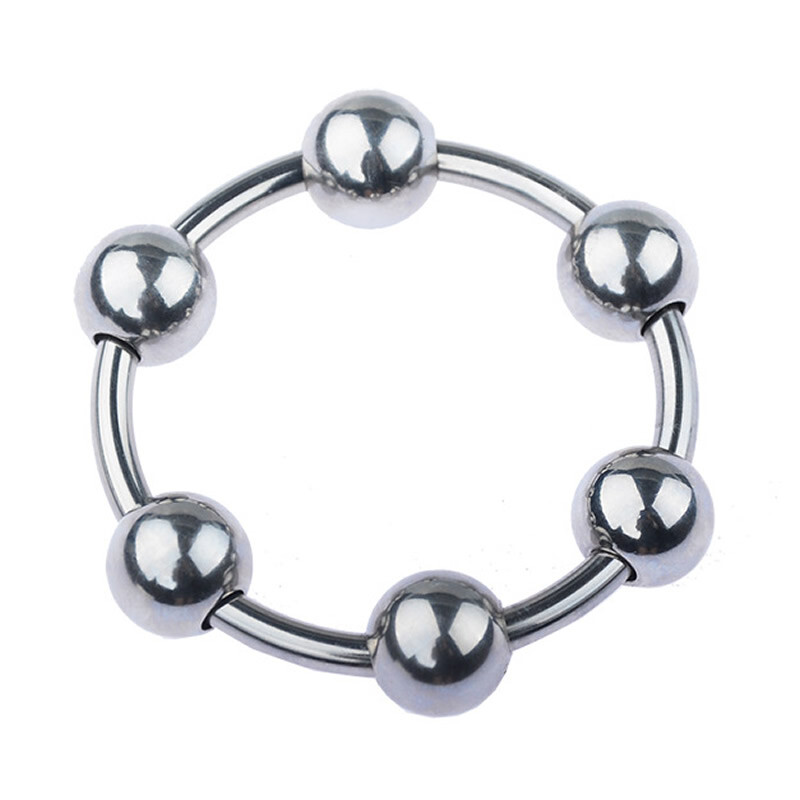 Rolling Ball Stainless Steel Glans Penis Head Cock Ring Increase Orgasm Sex Toys gallery