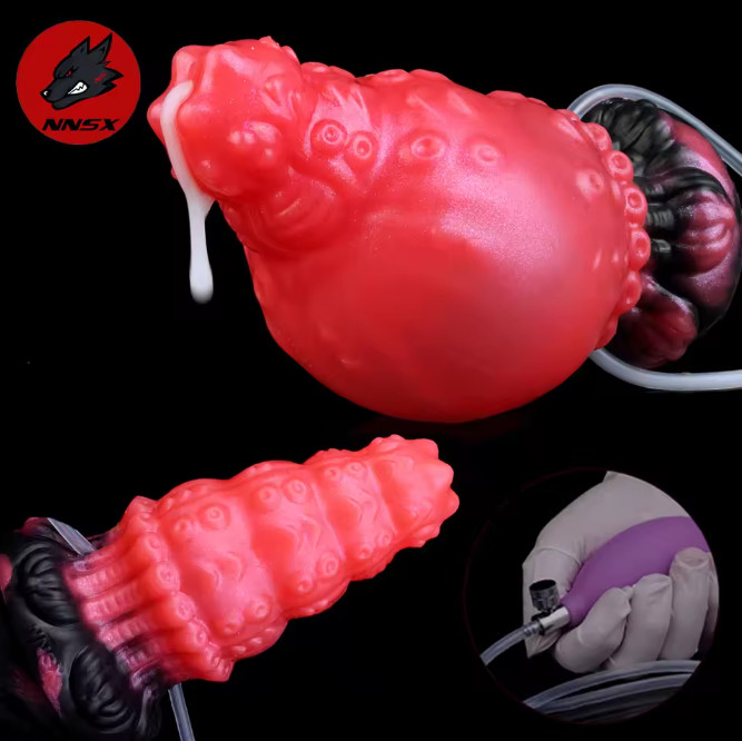 Fantasy Tentacles Dildo Inflatable Silicone Realistic Squirting Dick Gay Sex Toy