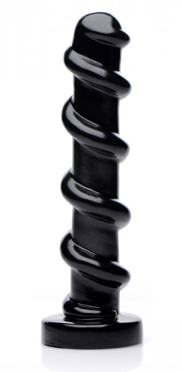 Waterproof-Realistic-G-Spot-Dildo-Black-Spiral-Men-Penis-Female-Adult-Sex Toy gallery