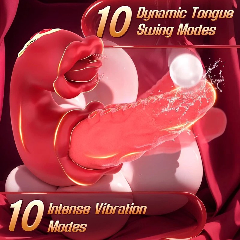 Rotating Tongue Vibrating Licking and Sucking G-Spot Vibrator Clit Stimulator gallery