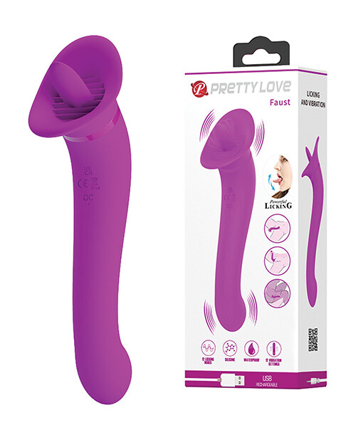 PRETTY LOVE FAUST LICK TRUMPET LICKING & VIBRATING VIBRATOR