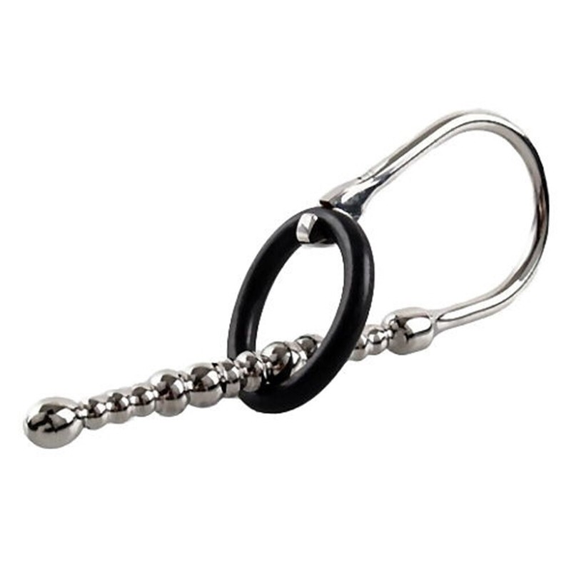 Scorpions Tail Penis Plug with Ring, Surgical Steel 4.5 Inch Male Urethral Plug gallery