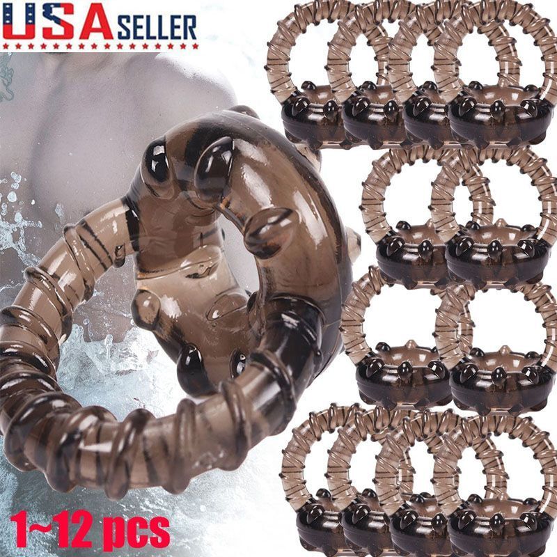 Silicone Penis Cock Ring For Male Longer Harder Stronger Erection Adults Sex Toy