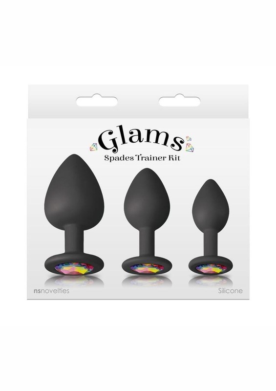 Glams Spades Trainer Kit 3pc Silicone Anal Plugs for Beginners gallery