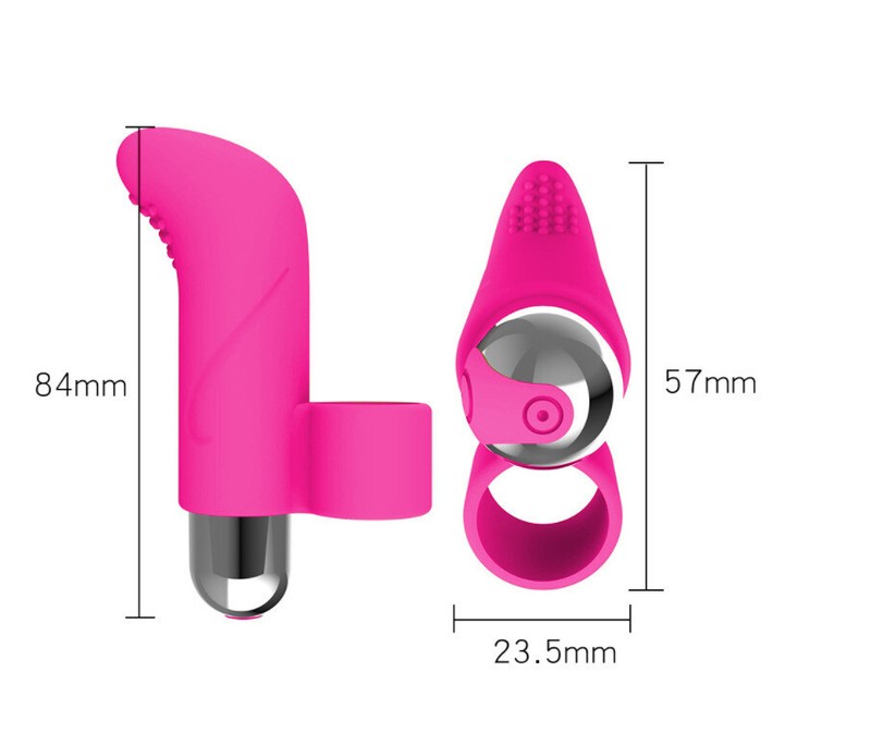 Silicone Rechargeable Finger Massager Mini Clitoral Vibrator 10 Frequency Vibrat gallery