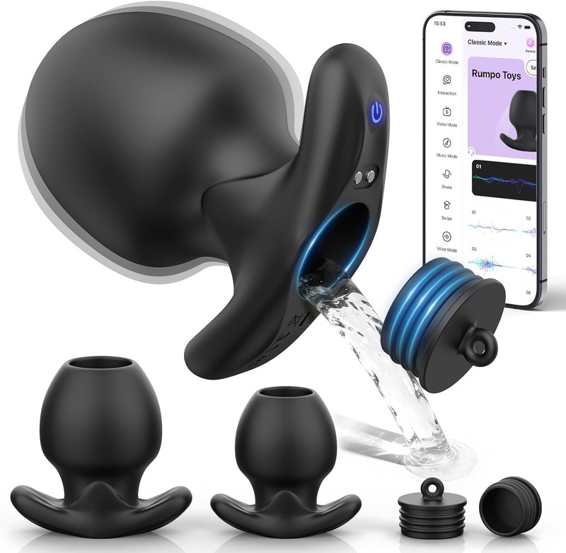 3PCS Butt Plug Vibrator – Sensory Exploration Anal Dilator kit, Anal Plug with 1