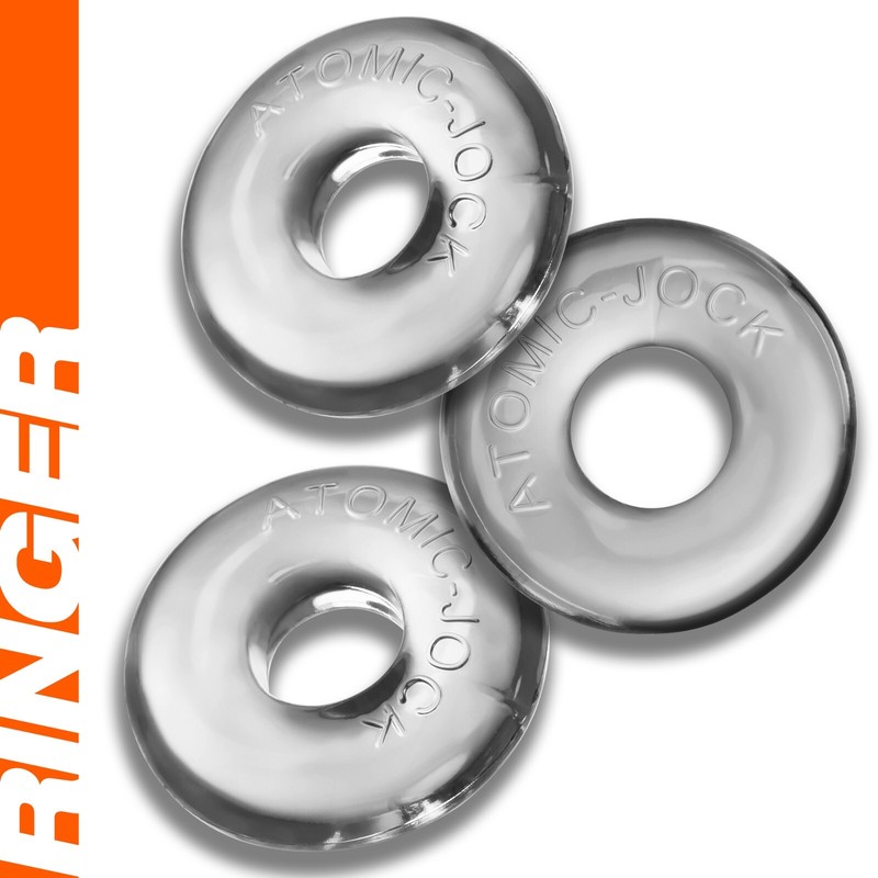 Oxballs Ringer Cock Ring Male ATOMIC JOCK Stay Hard Penis 3-Pack BallRing gallery