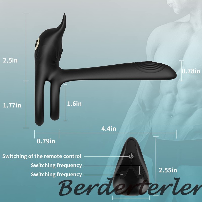 Wireless Remote Cock Penis Ring Vibrator Vibrating Semen Lock Ring Sex Toy Men gallery