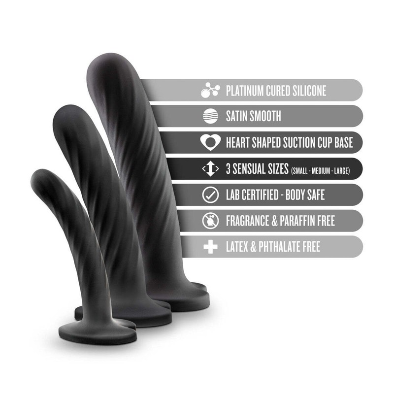 Blush Temptasia -3 Progressing Training Sizes -Vagina Exerciser -Suction Cup gallery