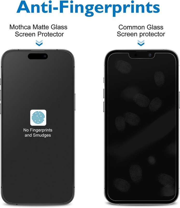 3 Inch Matte Screen Protector for iPhone 17 and 16 Pro Anti Fingerprint Glass gallery