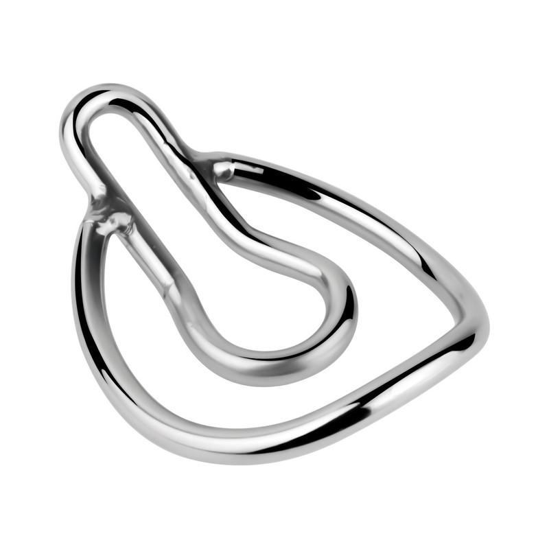 Designed Male Penis Metal Stretcher Ring FUFU Clip Chastity Enhancer Stay Device gallery