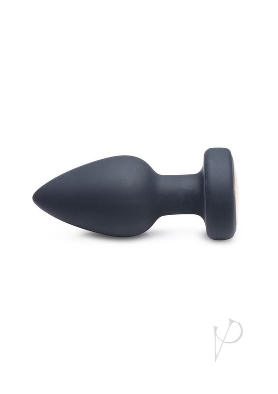 Booty Sparks Silicone Vibrating LED Plug - Medium - Black gallery
