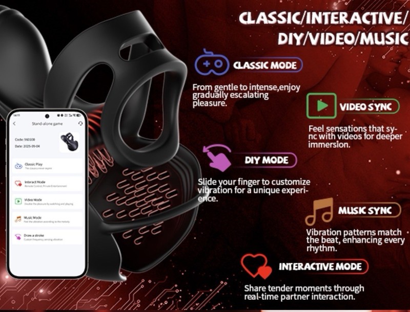 Vibrating Cock Ring Male Sex Toys – KUSHOR Penis Ring Vibrator Adult Toys for gallery