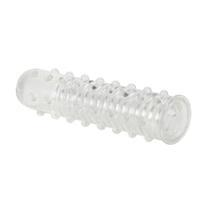 Clear Hand-Job Reversible Penis Stroker Ribbed Masturbation Sleeve Sex Toy gallery