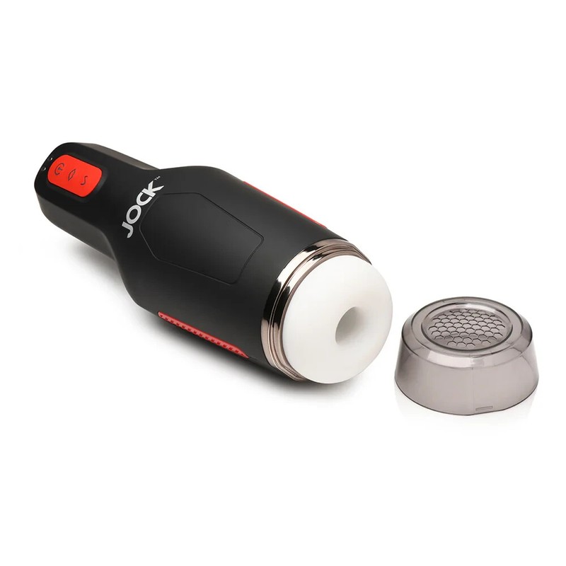 JOCK 15X Sucking & Vibrating Rechargeable Men Masturbators Stroker - Black gallery