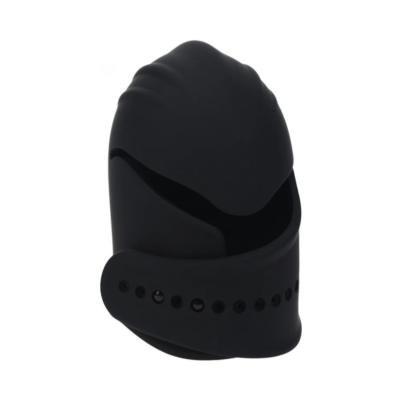 LEVELZ Adj Vibr Sili Penis Head Stim Bk