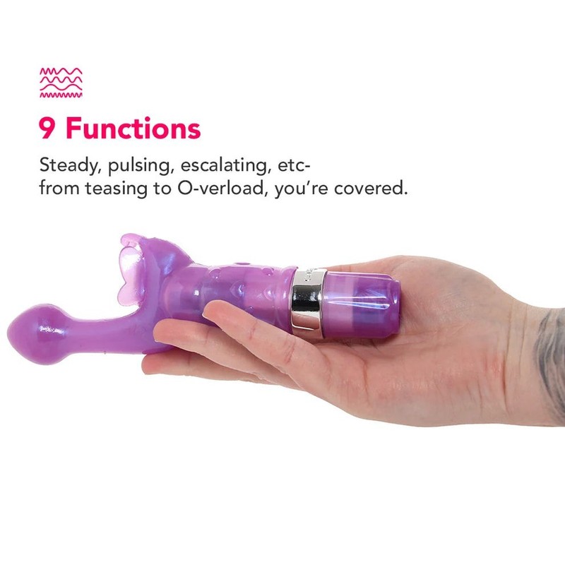 CalExotics Rabbit Premium Edition Butterfly Rabbit Vibratore Donna Impermeabile gallery