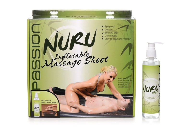 Nuru Inflatable Massage Sheet Deluxe Kit