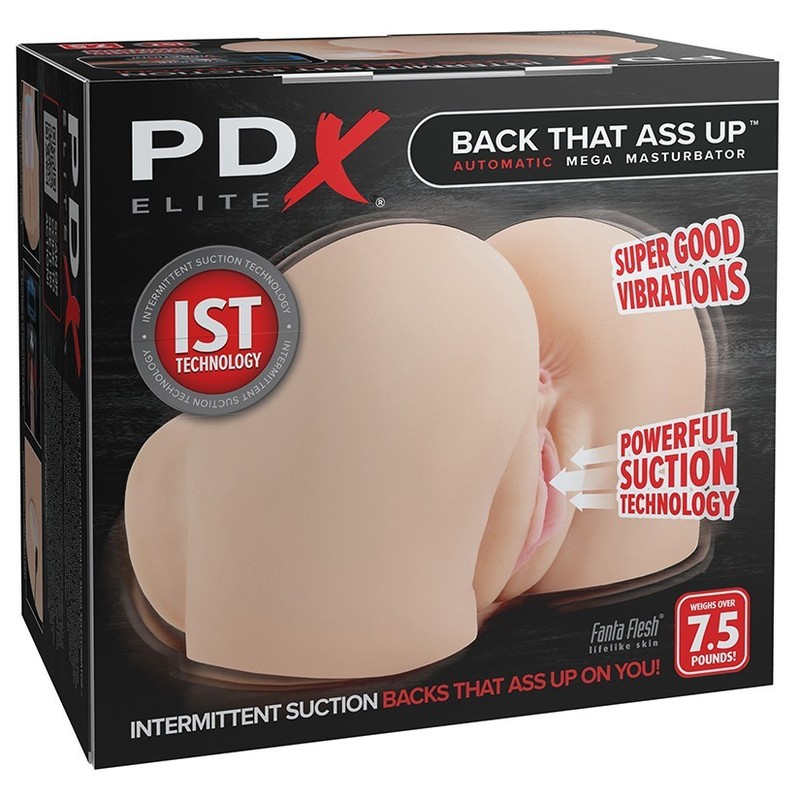 PDX Elite Back That Ass Up Automatic Mega Masturbator-Light Discreet Shipping