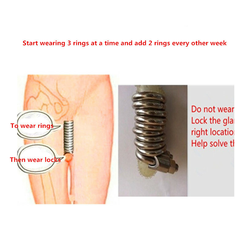12 Rings Male Penis Stretcher Extender Enlargement System Enlarger Training Set gallery