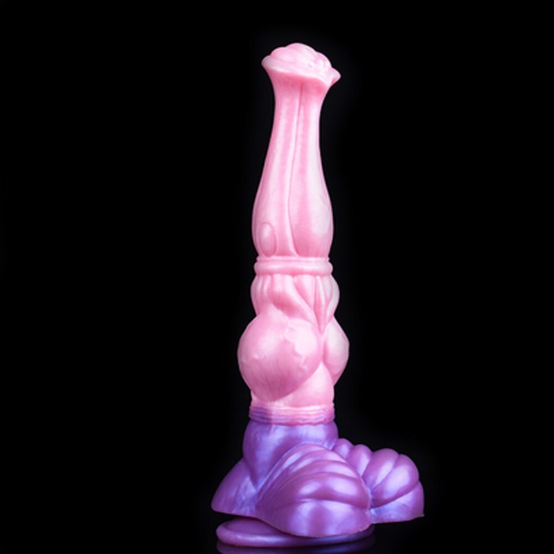Huge Knot Fantasy Dildo with Suction Cup Silicone Long Realistic Penis Sex Toys·