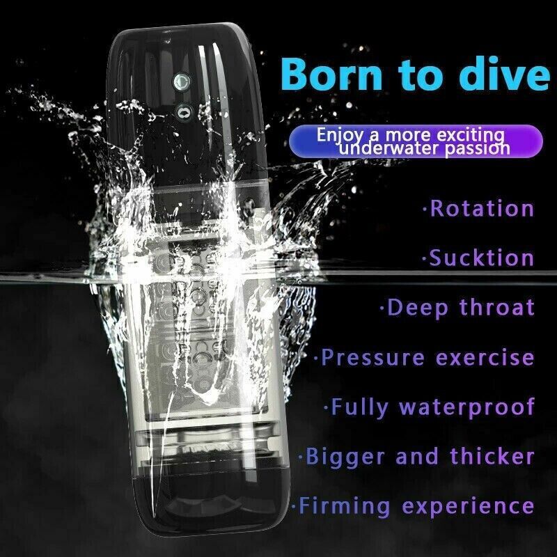 Male Masturbaters Automatic HandsFree Rotating Cup Thrusting Stroker Men Sex Toy gallery