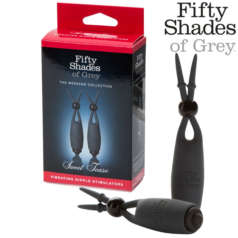 Fifty Shades of Grey Sweet Tease, Vibrating Nipple Stimulators Set, Breasts Vibe