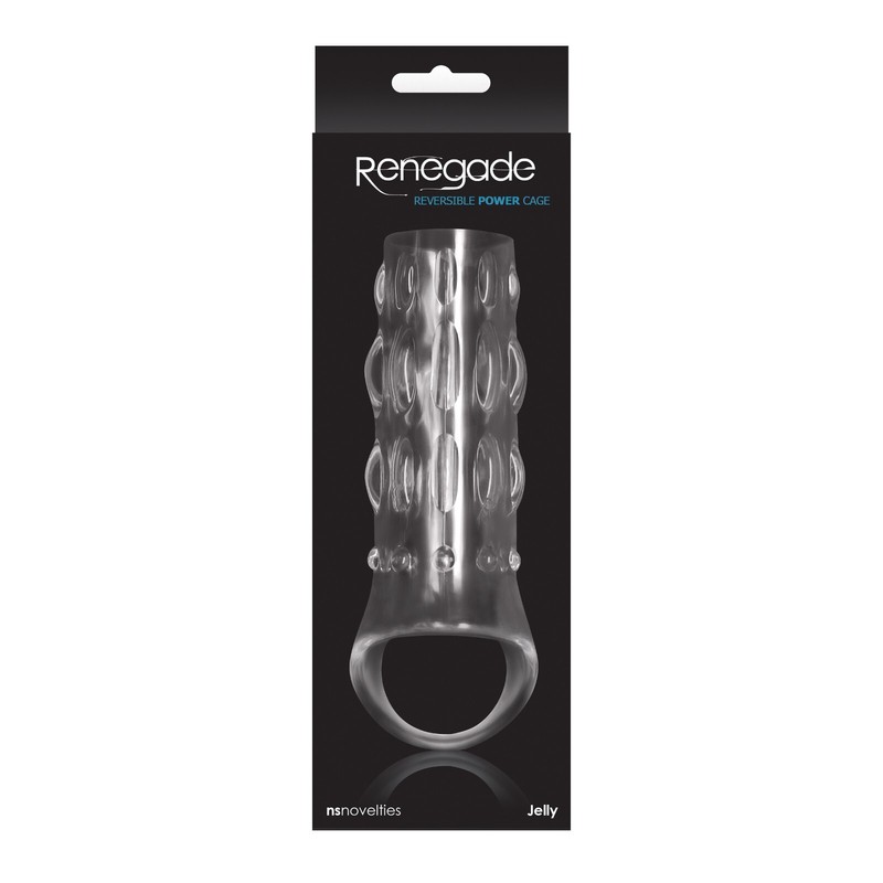 New Sensations NS Novelties Renegade Reversible Power Cage Clear, New