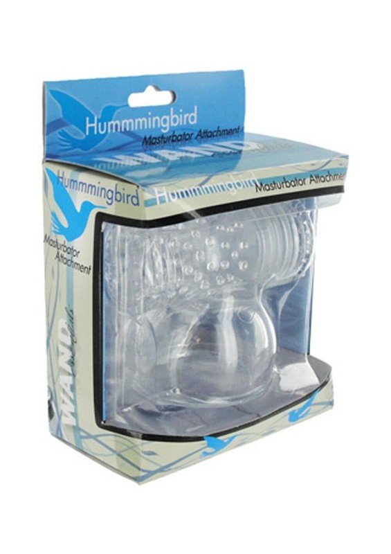 Wand Essentials Hummingbird Masturbator Attachment Clear Stimulating gallery