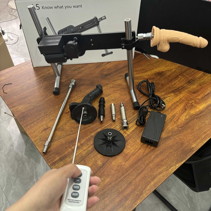 Automatic Thrusting Love Sex Machine Device Remote Control with Dildos Sex Toys