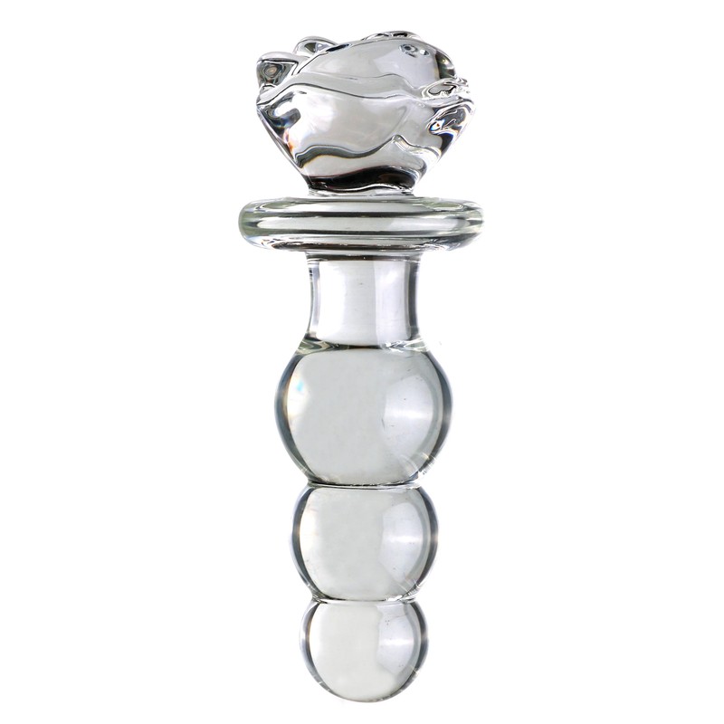 Glass Anal BeadsButt Plug Dildo Masturbator Anus Dilator Adult Sex Toys