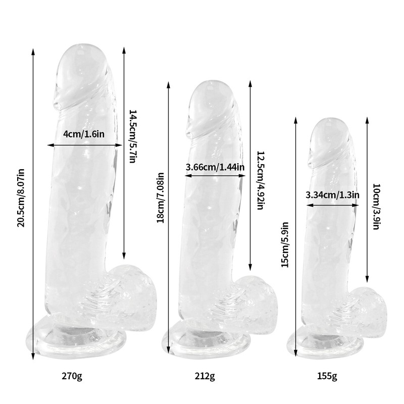 Huge Thick Dildo - Big Realistic Jelly Dildo With Suction Cup Sex toys for Women gallery