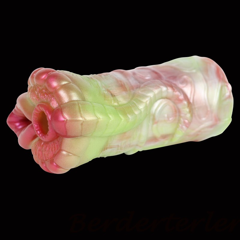 Soft Dual Channel Pocket Realistic Pusssy Silicone Vagina Anal Male Masturbator gallery