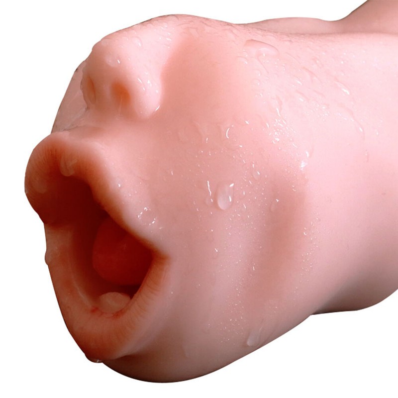 Lifelike Oral Mouth Pocket Pussy Masturbator Blowjob Doll Adult Sex Toy Men gallery
