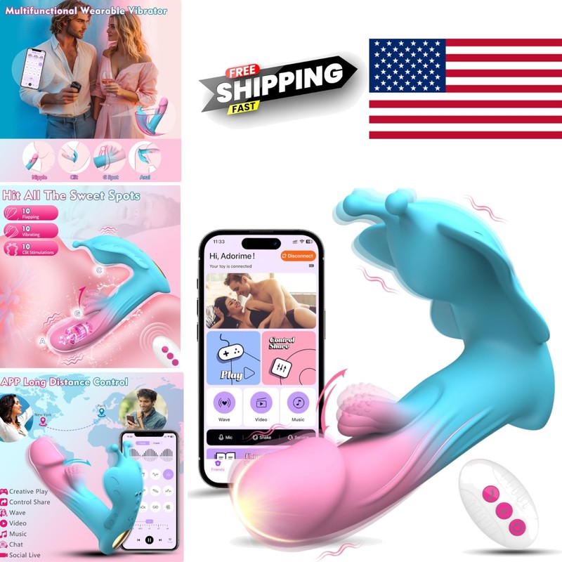 Couples Wearable Vibrator with 10 Flapping Modes for Ultimate Satisfaction
