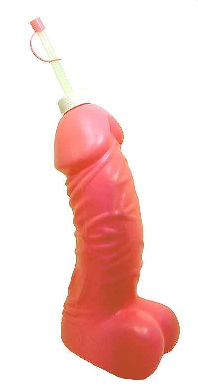 Bachelorette Party Jumbo PINK Penis Sport Bottle Sipper Bride Drink Cup