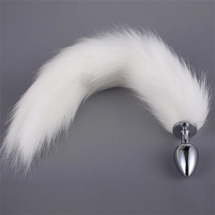 False Fox Tail With Metal Anal-Butt Plug Buttplug Cosplay Game Toy Games Romance gallery