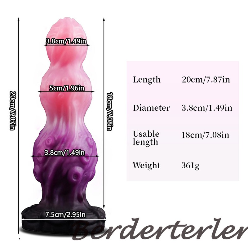 Tentacle Anal Plug With Suction Cup Penis Silicone G-spot Stimulation Dildo gallery