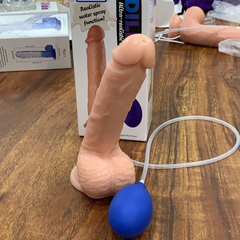 NEW 8&Prime;-10&Prime; Squirting & Ejaculating Dildos, Realistic Cumming Cocks, anal Orgasm