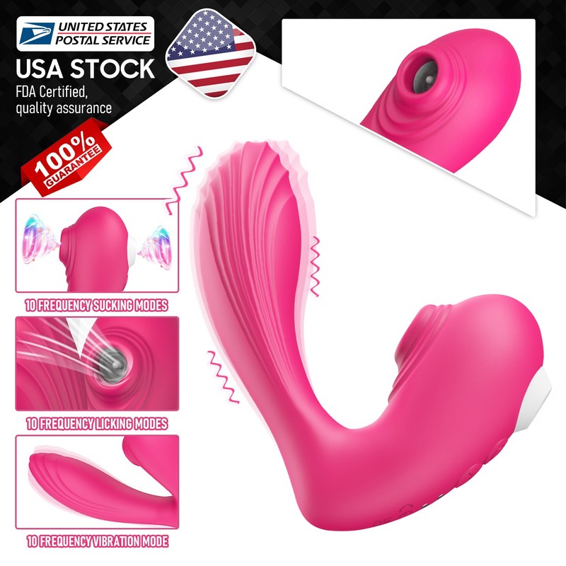G-spot Vibrator Clit Sucking Dildo Massager Oral Sex Adult Sex Toy For Women