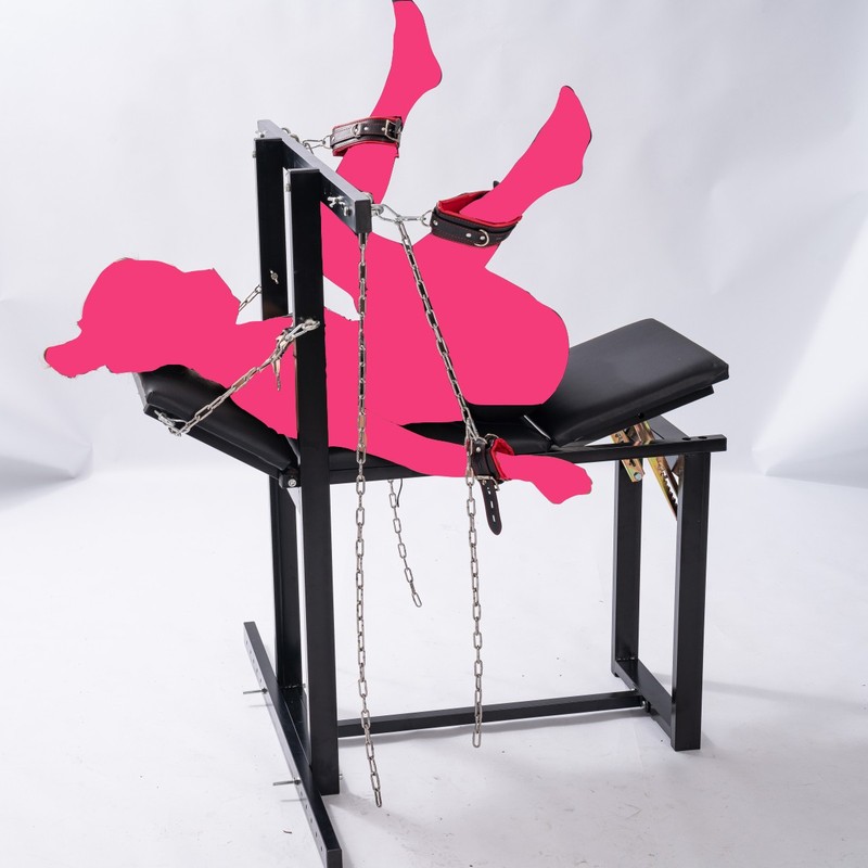 BDSM Restraint Chair,Leg Spreader Bar,SM Bondage,Forced Submission Sex Furniture