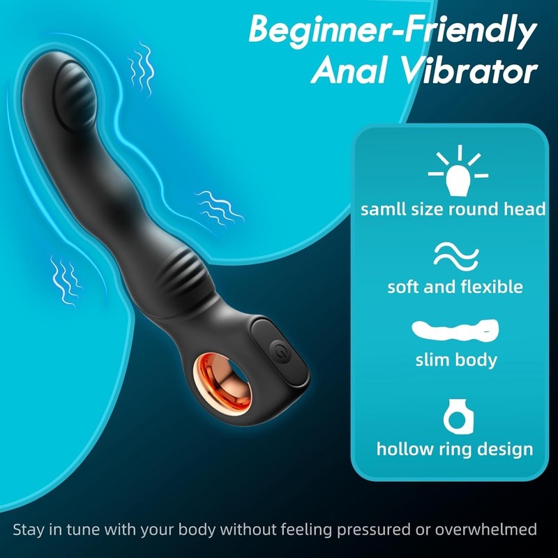P-spot Prostate Massager Anal Vibe Vibrator Stimulator Butt Plug Sex-toy for Men gallery