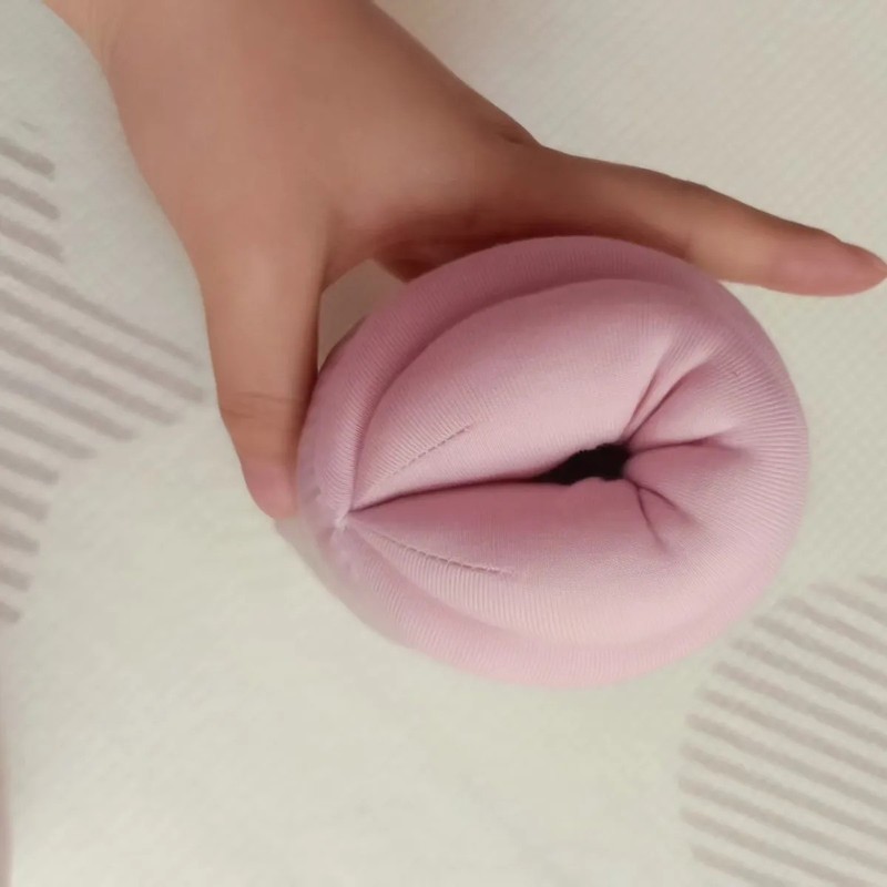 Man&rsquo;s Tools Handmake Cotton Puffy Tube Masturbator Male Pocket Pussy