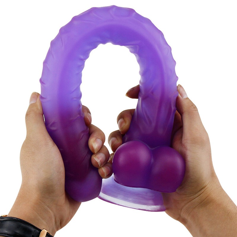 16" Monster Penis Dildo with Balls, Suction Cup, Huge Realistic Strong Cock gallery